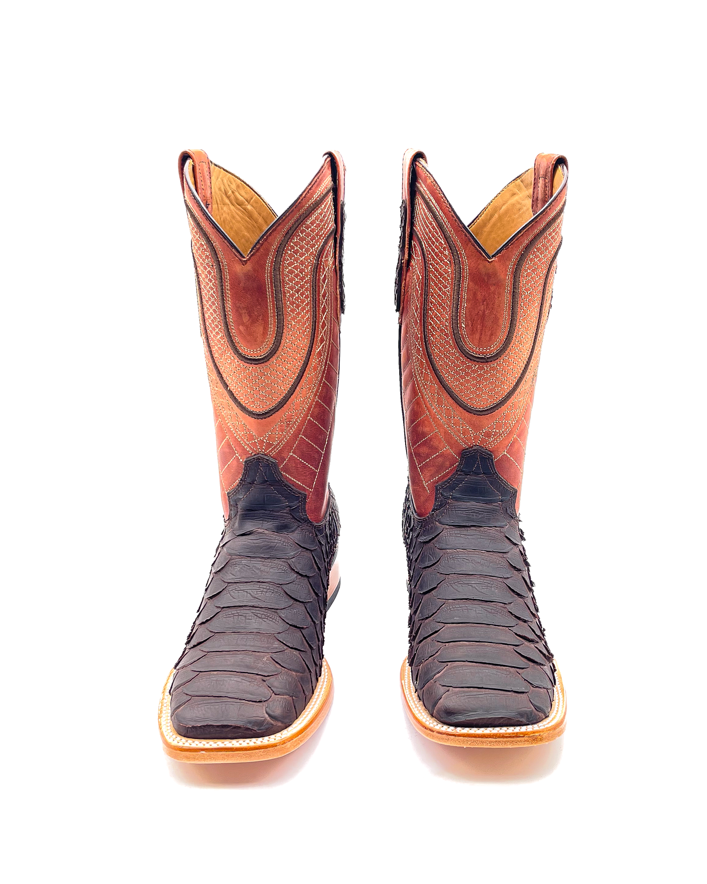 Cowboy Boot Brown Python Jumbo