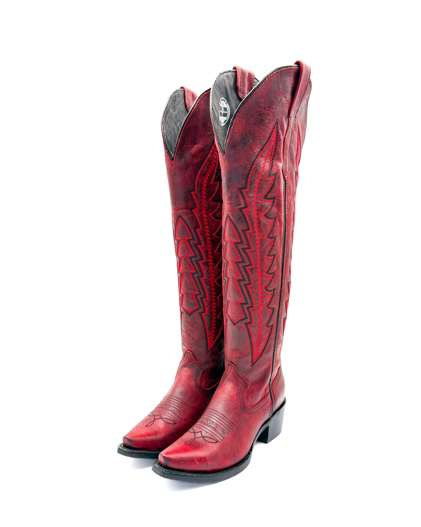 Cowboy Boot Arrow Tall Red