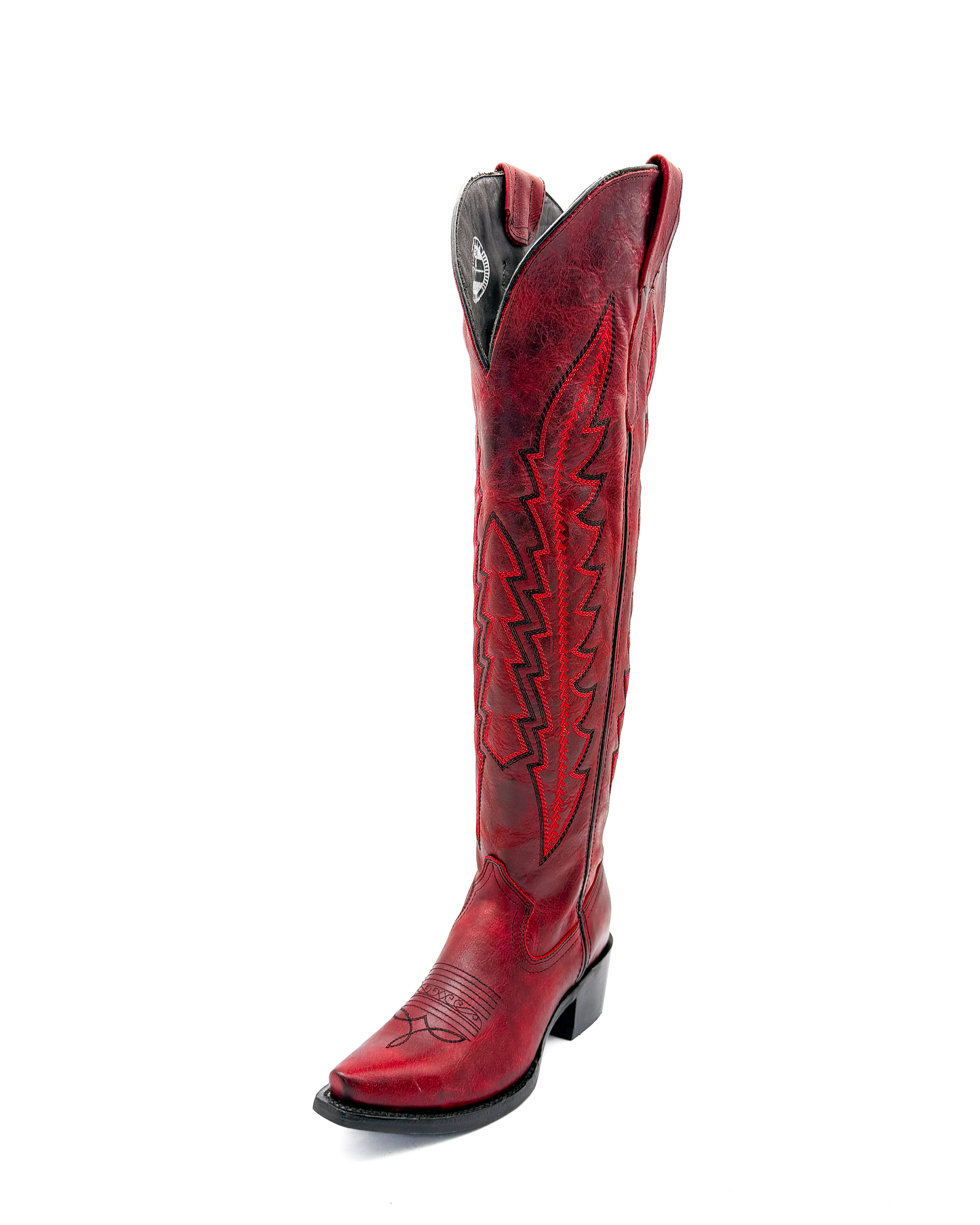 Cowboy Boot Arrow Tall Red