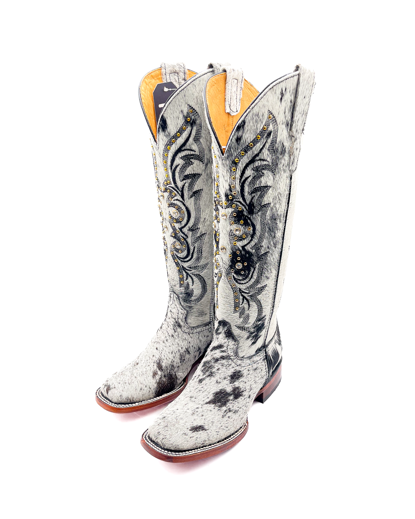 Cowboy Boot Kayce Cowhide Tall Square Toe