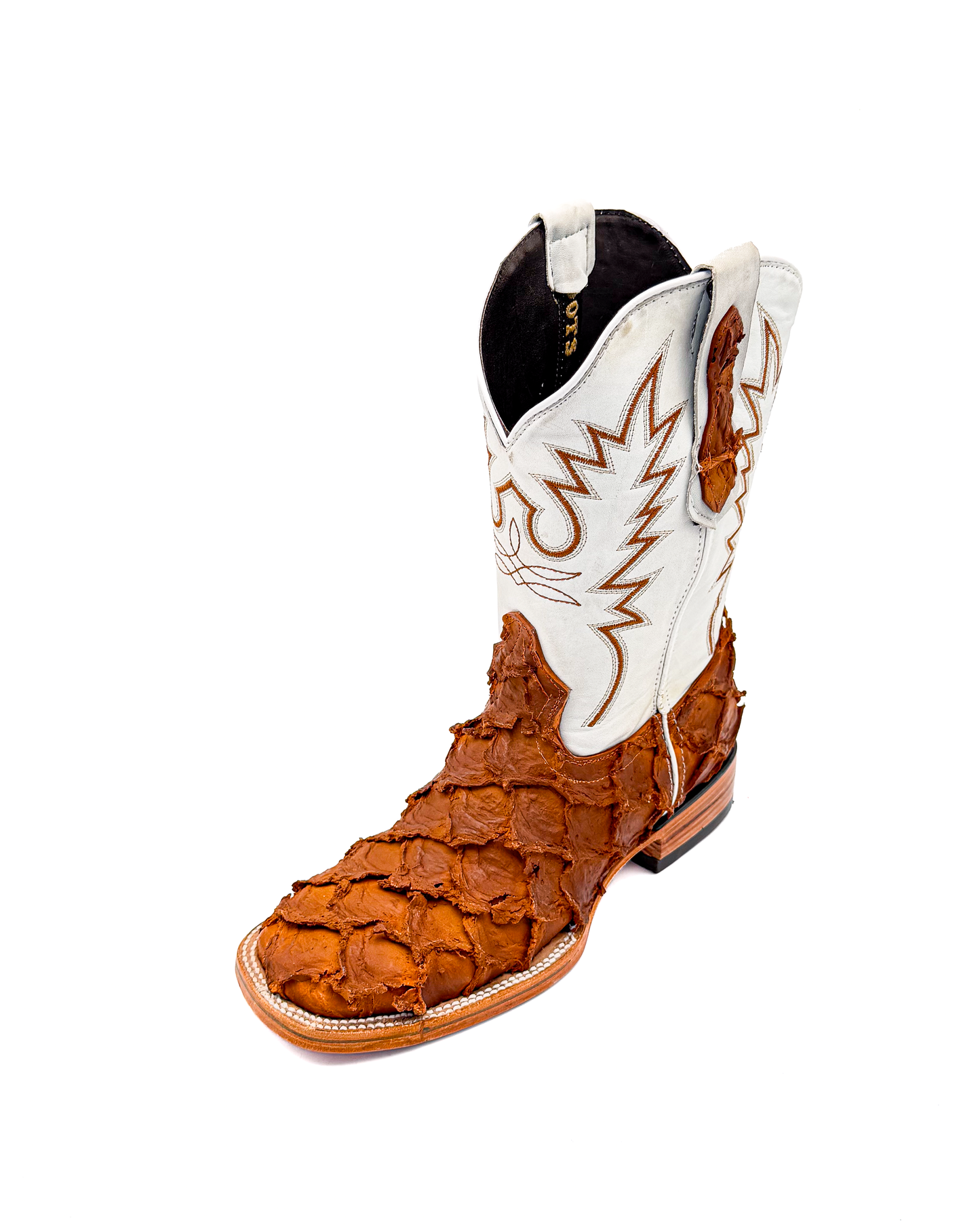 Cowboy Boot Cognac Pirarucu Bass