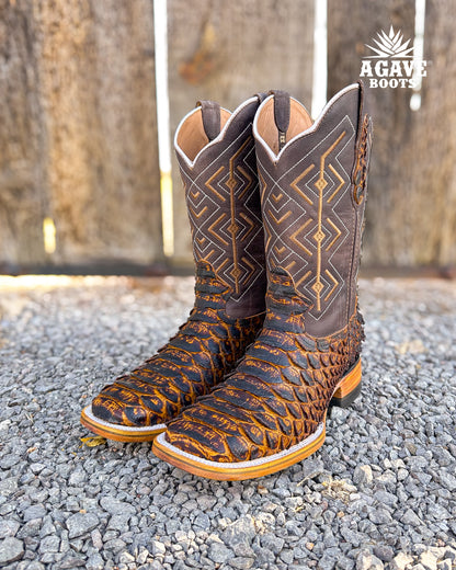 Cowboy Boot Python Mega Honey