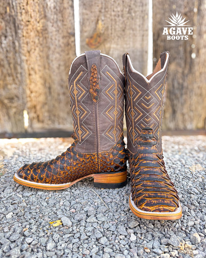 Cowboy Boot Python Mega Honey