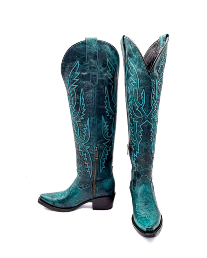 Cowboy Boot Scarlett Tall Turquoise