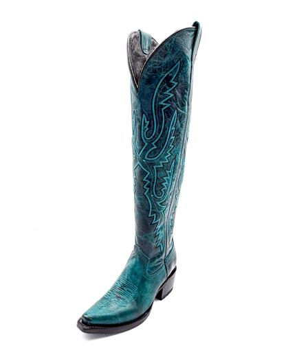 Cowboy Boot Scarlett Tall Turquoise