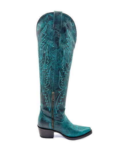 Cowboy Boot Scarlett Tall Turquoise