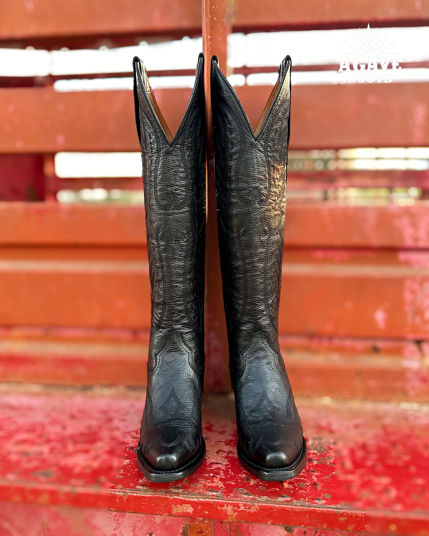 BLACK OUT | WOMEN TALL COWBOY BOOTS