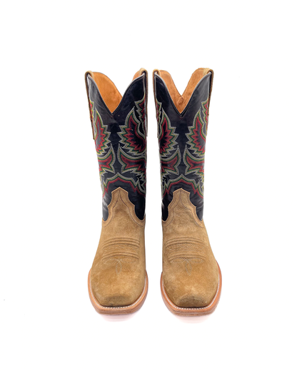 Cowboy Boot in Light Brown Rough Out Cutter Toe