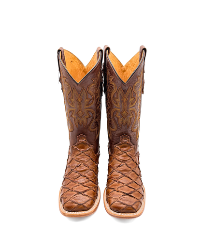 Cowboy Boot Light Brown Pirarucu Bass