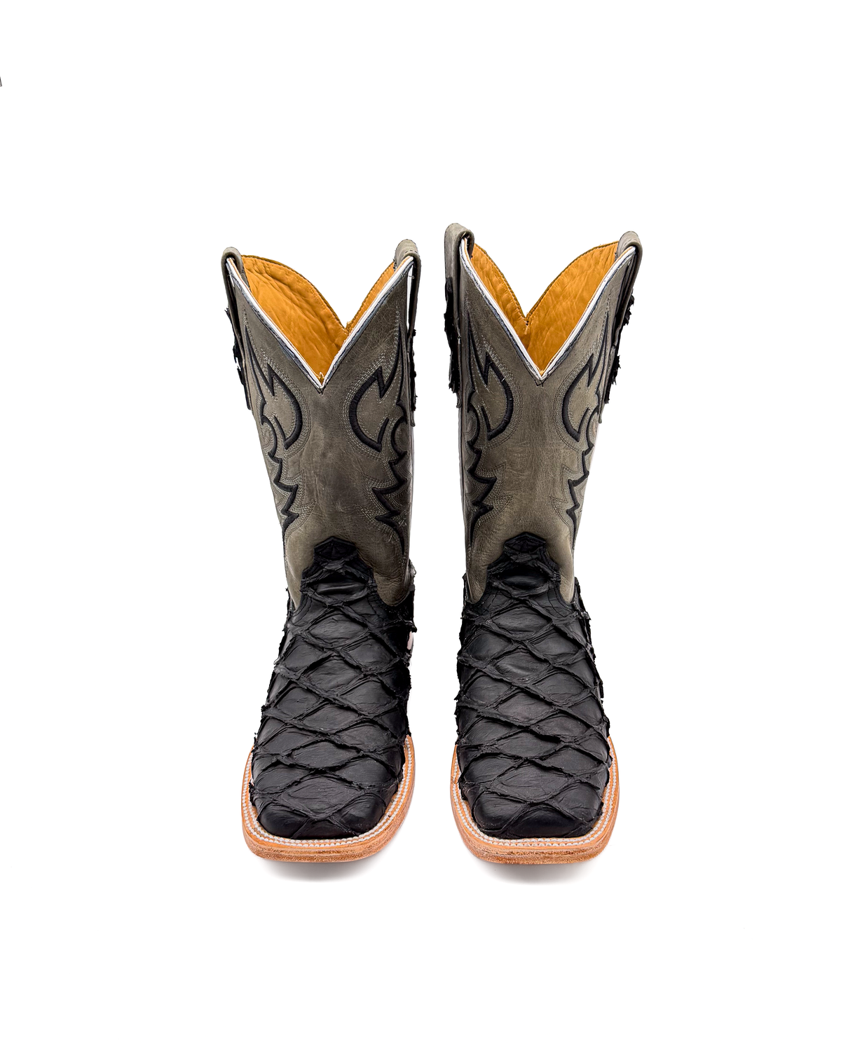 Cowboy Boot Black Pirarucu Gray