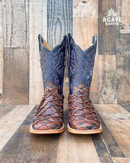 Cowboy Boot Rustic Cognac Bass