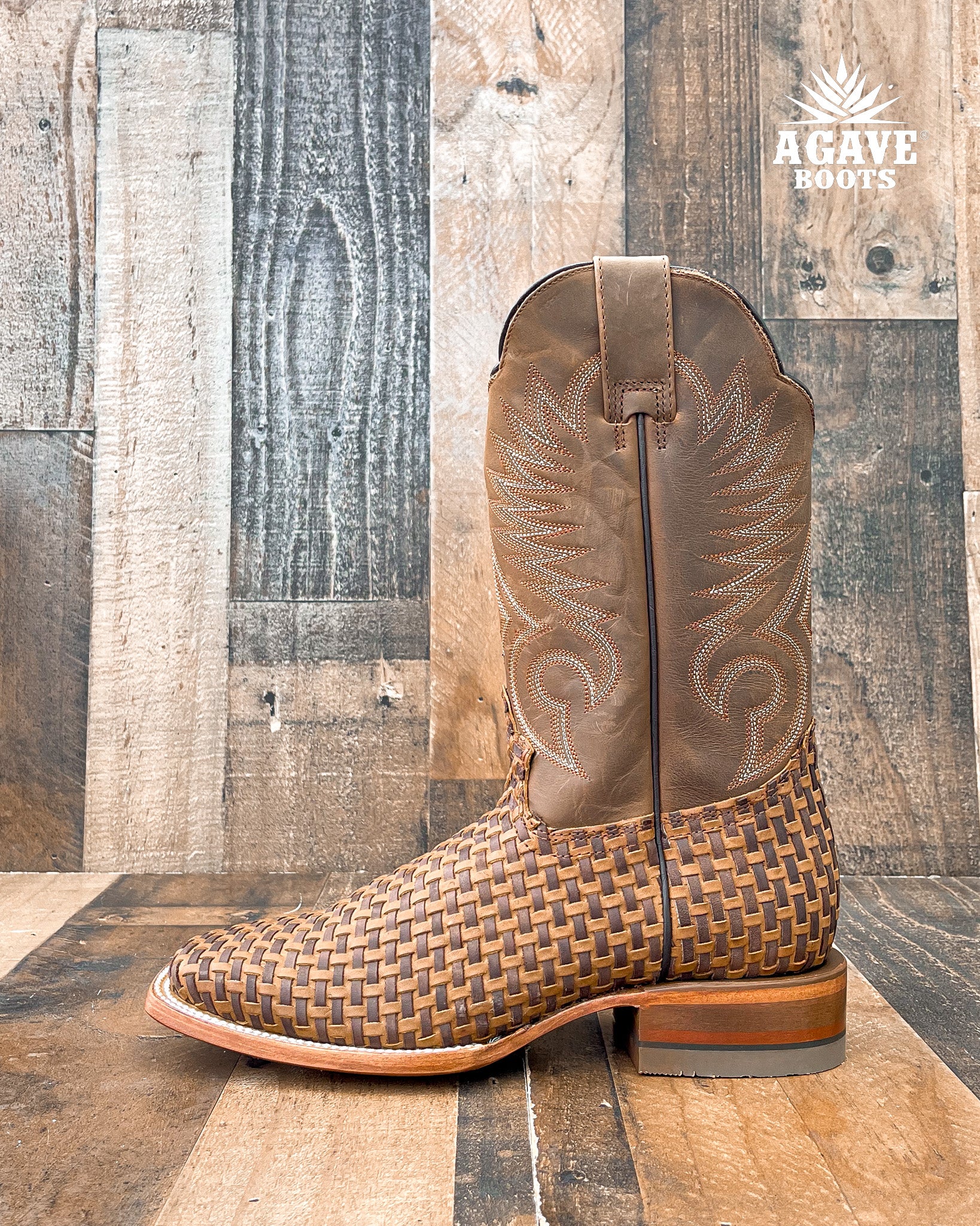 Woven best sale cowboy boots