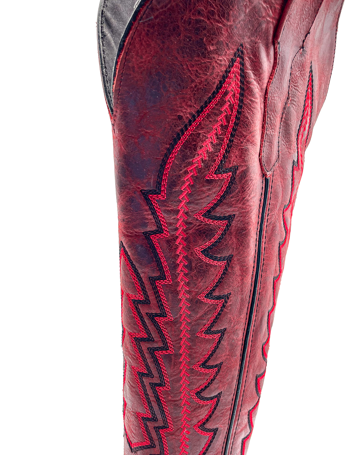 Cowboy Boot Arrow Tall Red