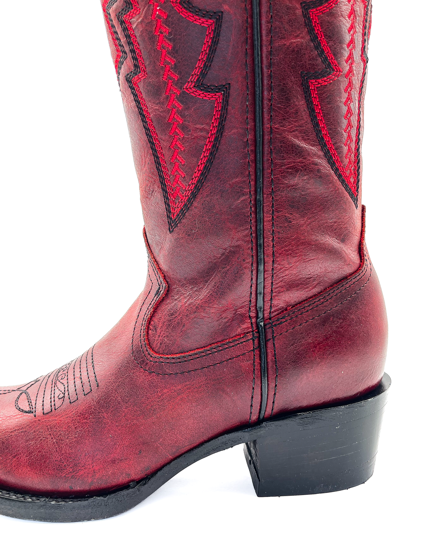 Cowboy Boot Arrow Tall Red