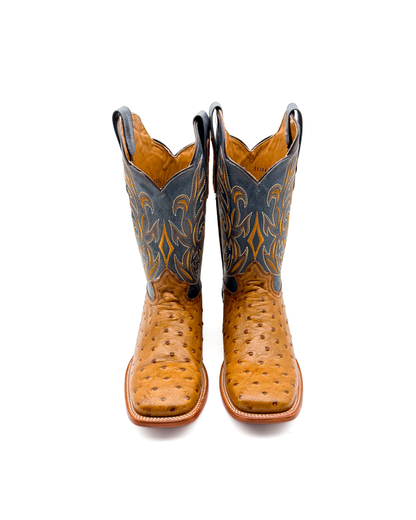 Cowboy Boot Ostrich Light Brown