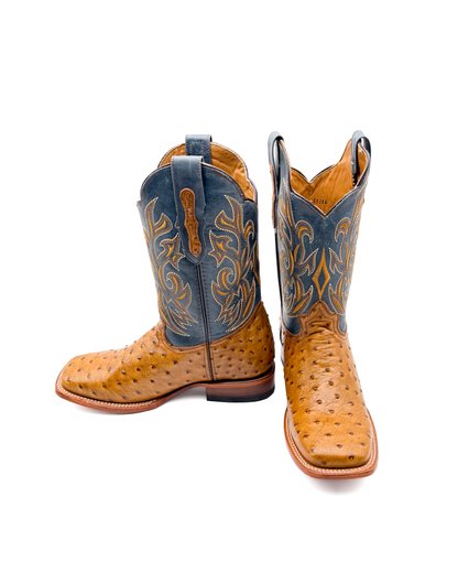 Cowboy Boot Ostrich Light Brown
