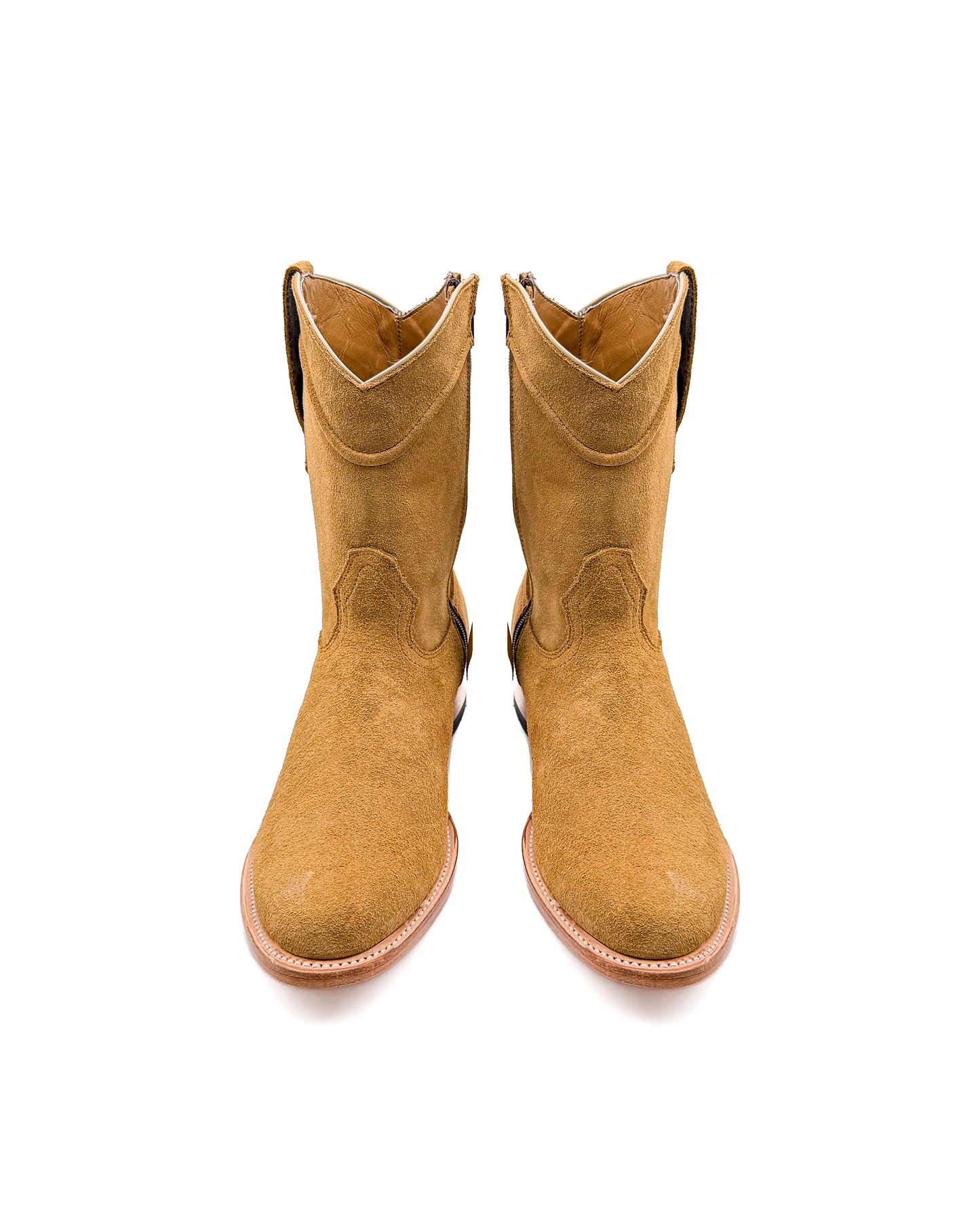Cowboy Boot in Light Brown Rough Out Ropper