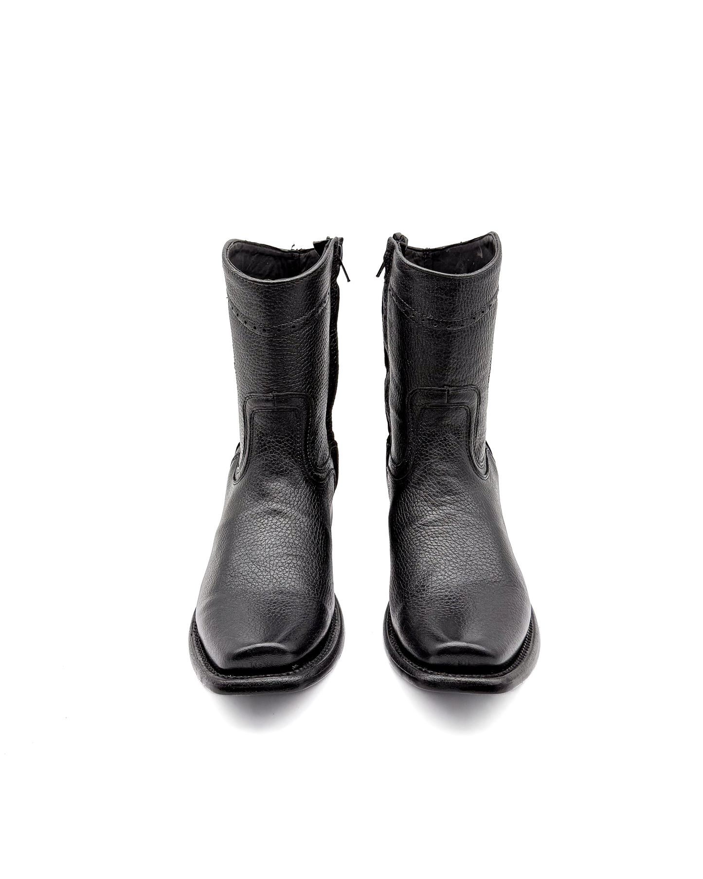 Cowboy Boot Black Deer Venado