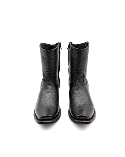 Cowboy Boot Black Deer Venado