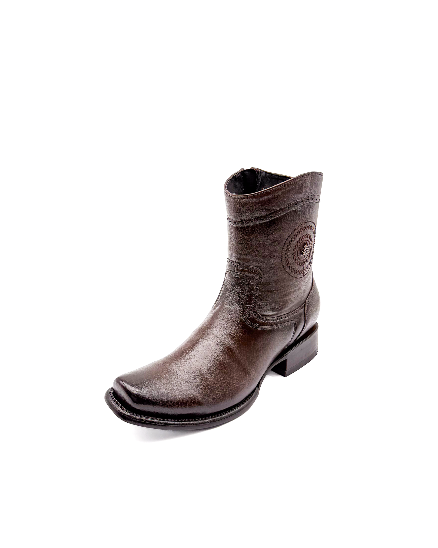 Cowboy Boot Dark Brown Deer Venado