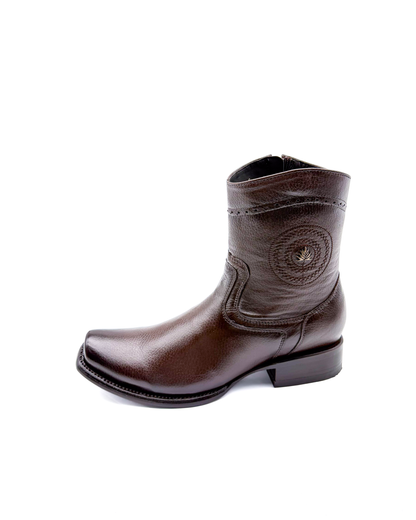 Cowboy Boot Dark Brown Deer Venado