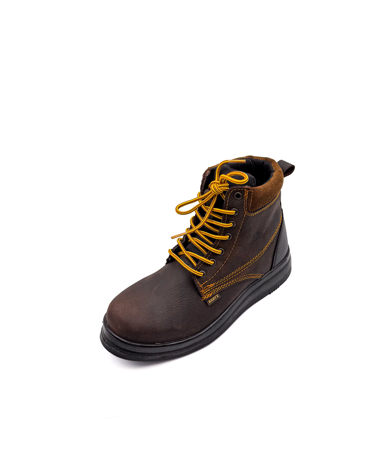 Brown Roofing Work Shoe Full Grain Leather Soft Toe Zapato Rufero