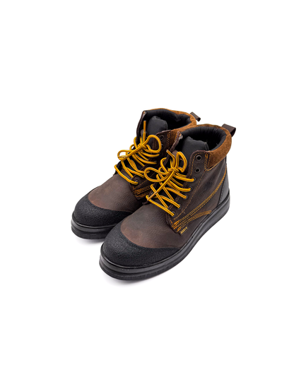 Men’s Brown Roofing Work Shoe with Reinforced Toe Cap Zapato Rufero Puntera