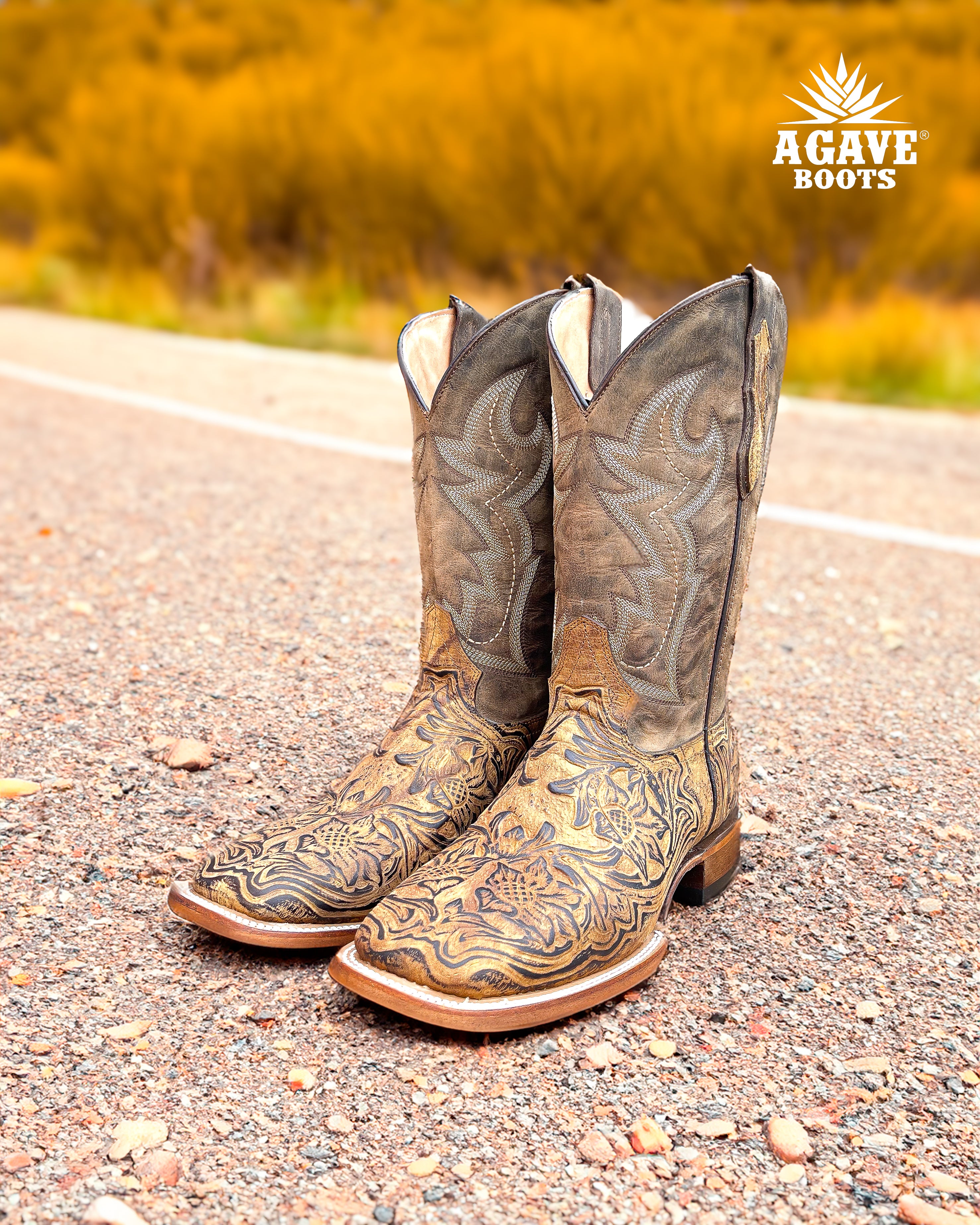 Mens hand tooled cowboy boots hotsell