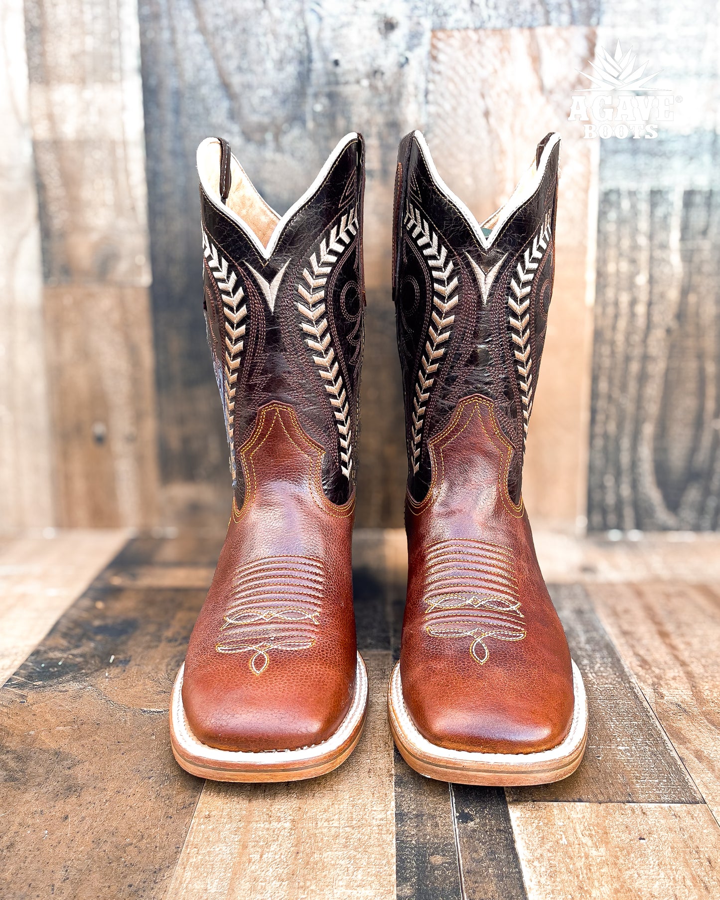 "ALPE" | MEN SQUARE TOE WESTERN COWBOY BOOTS