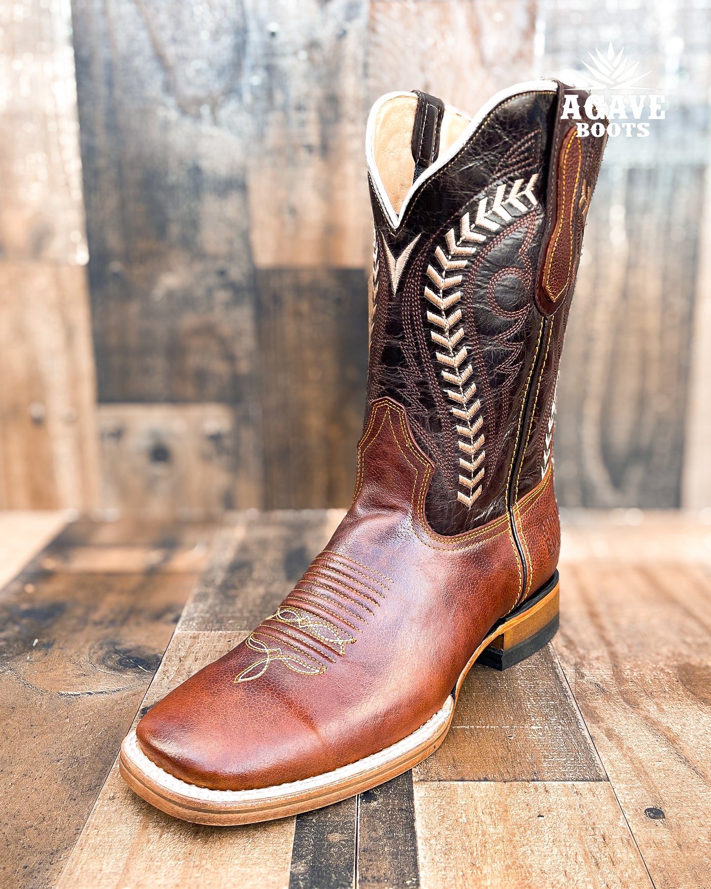 "ALPE" | MEN SQUARE TOE WESTERN COWBOY BOOTS