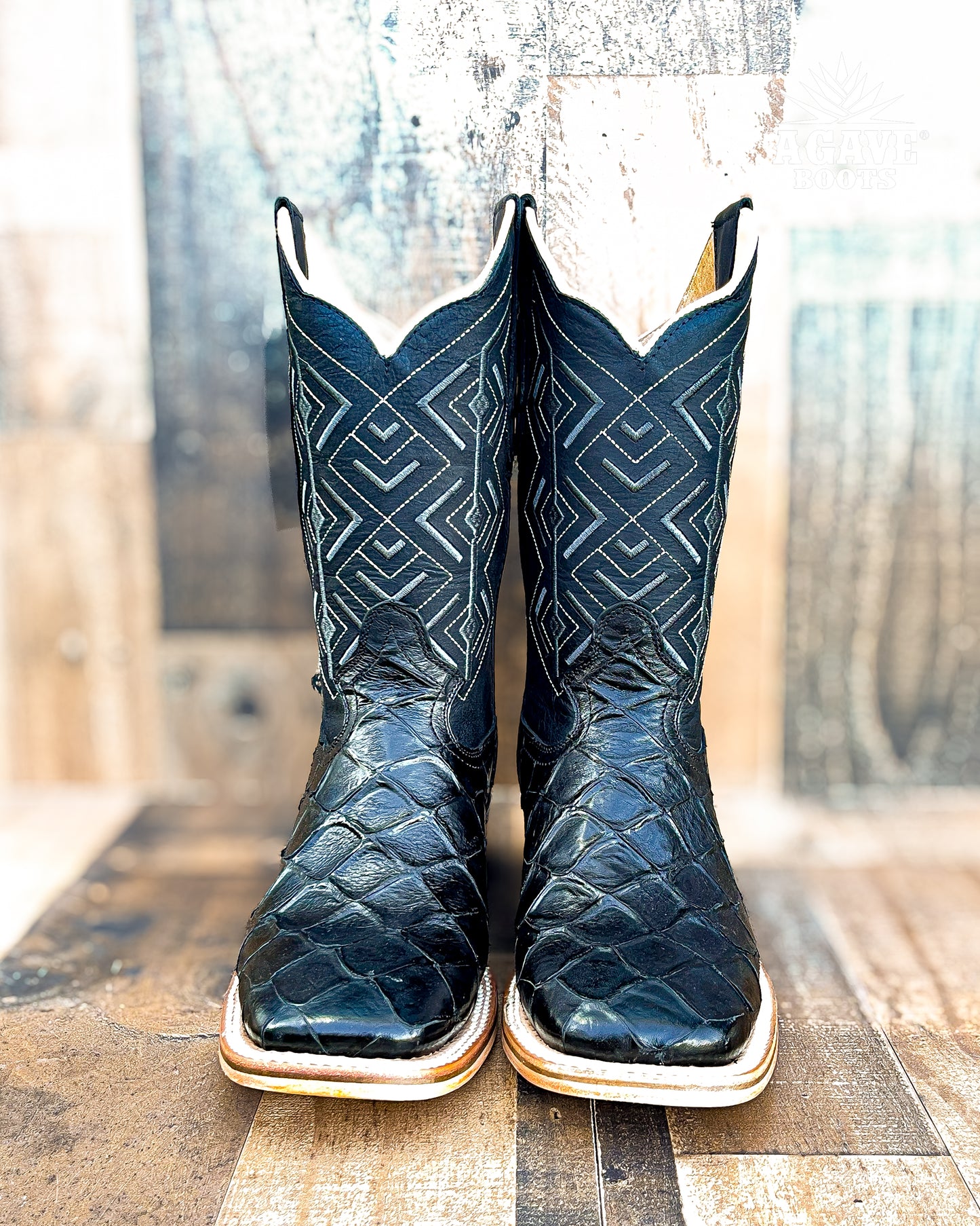 BLACK BASS |  MEN SQUARE TOE WESTERN COWBOY BOOTS