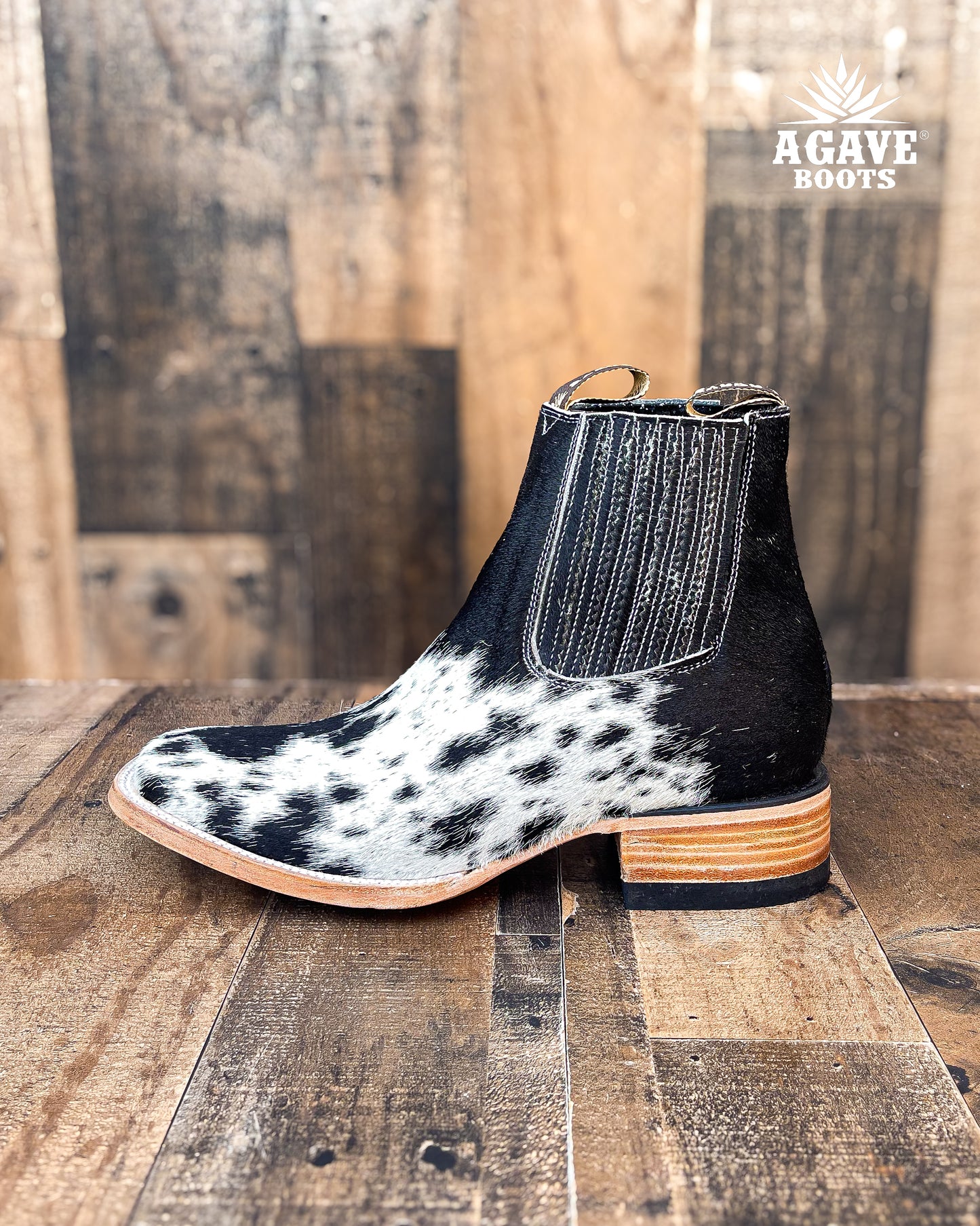 COWHIDE ANKLE BOOTS / BOTINES | WOMEN SQUARE TOE WESTERN BOTIN