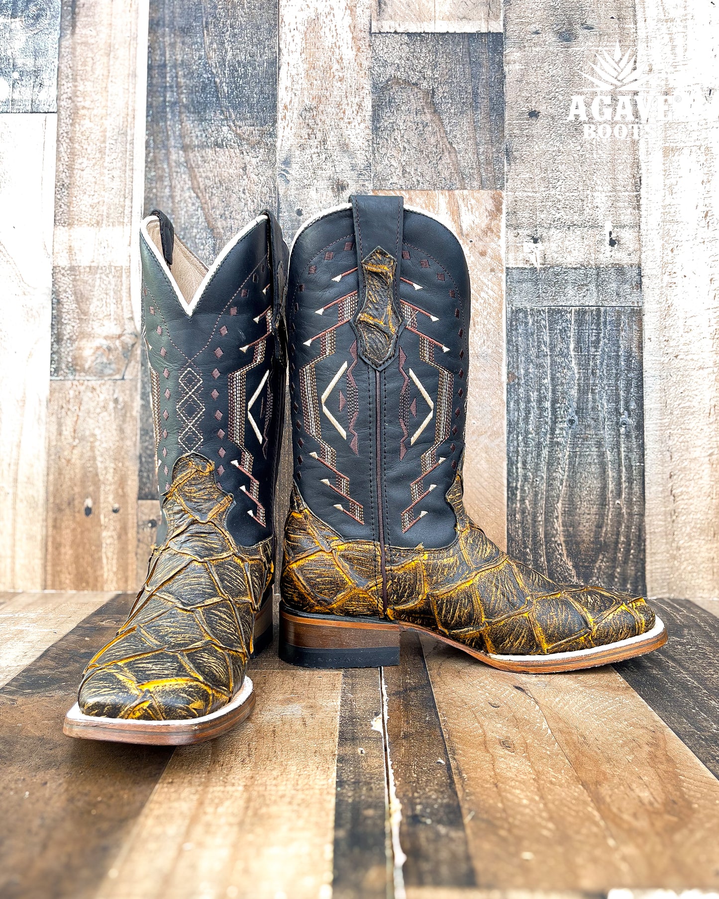 "HONEY" BASS | MEN SQUARE TOE WESTERN COWBOY BOOTS