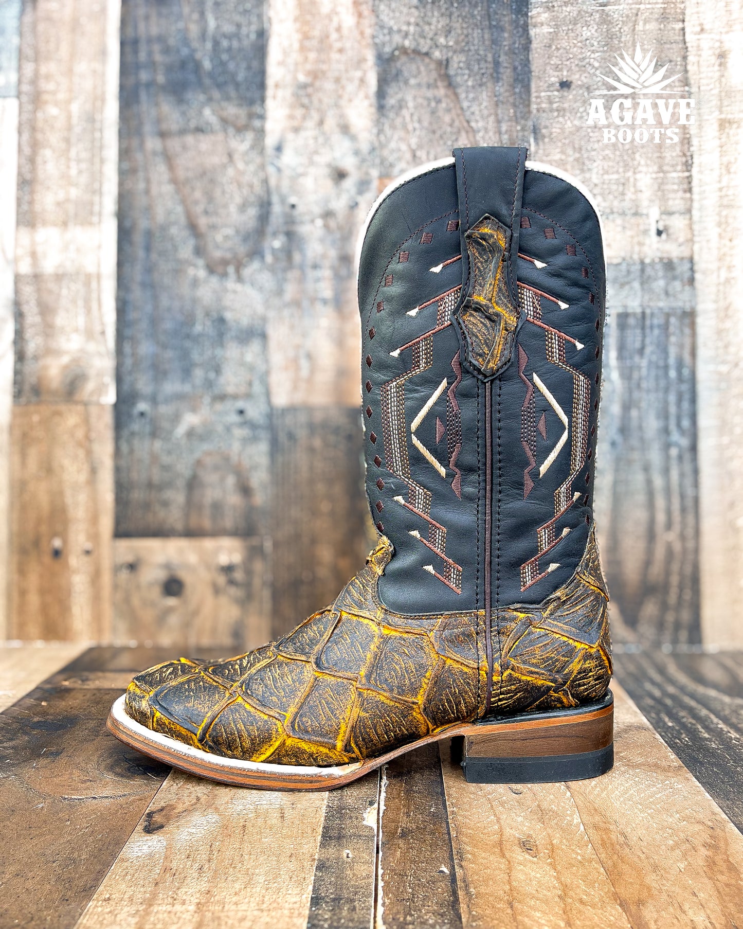 "HONEY" BASS | MEN SQUARE TOE WESTERN COWBOY BOOTS