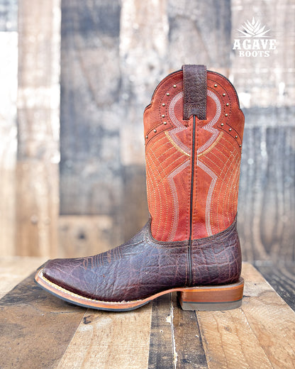 Cowboy Boot Brown Elephant Rubber Sole