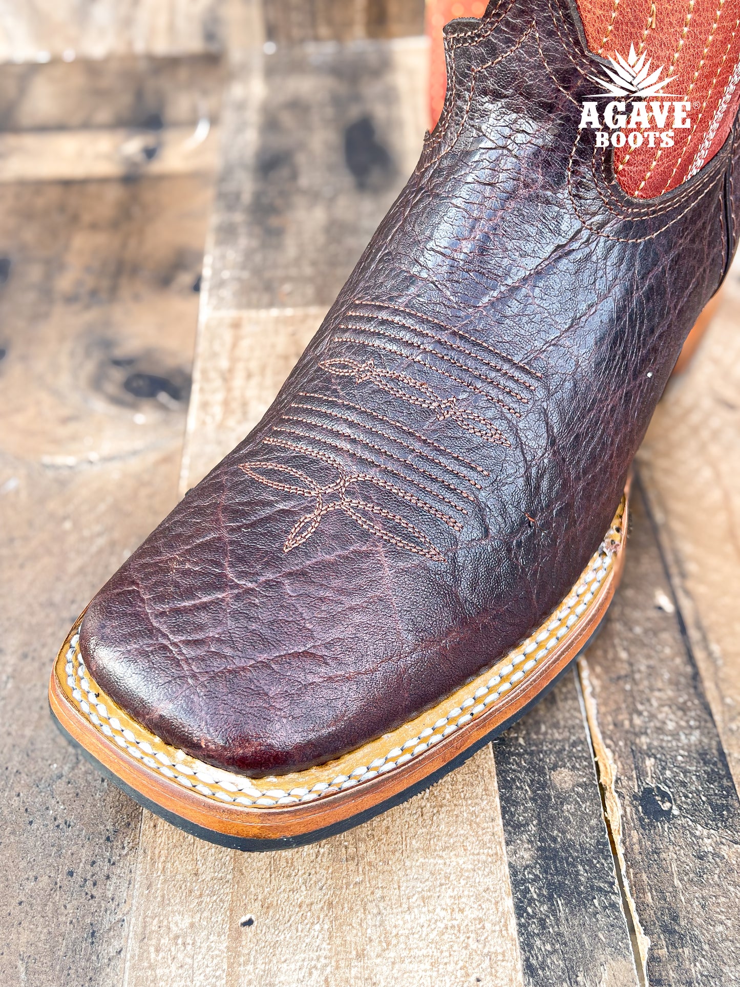 BROWN ELEPHANT | MEN SQUARE TOE COWBOY BOOTS