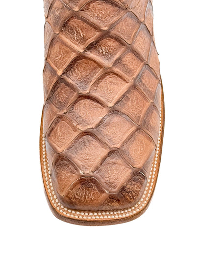 Cowboy Boot Brown Pirarucu Fish
