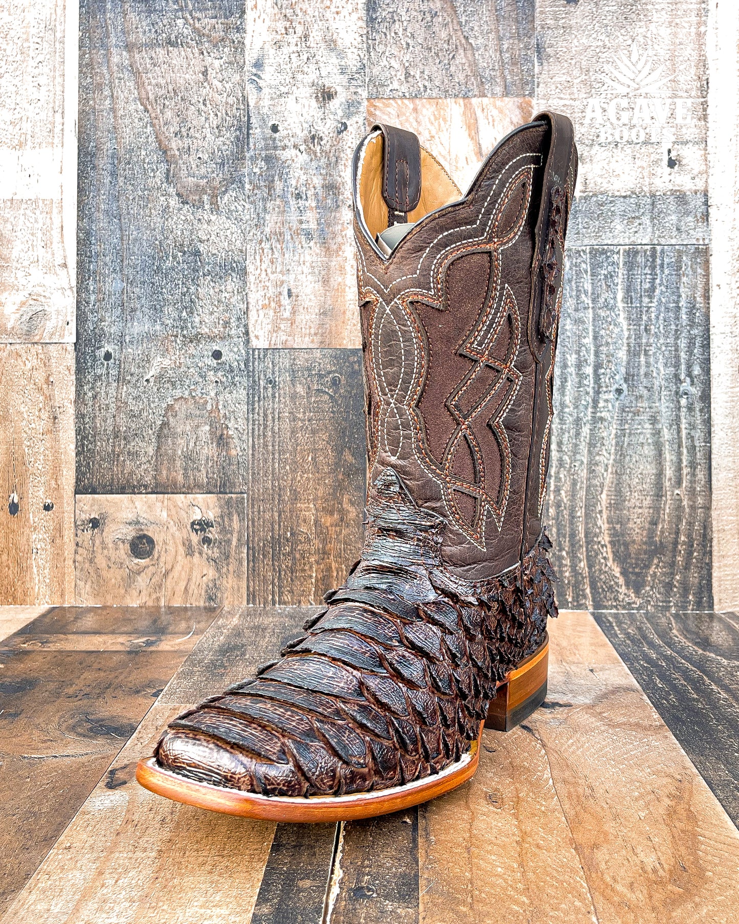 BROWN PYTHON | MEN SQUARE TOE WESTERN COWBOY BOOTS