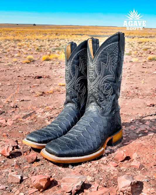 Cowboy Boot Black Phyton