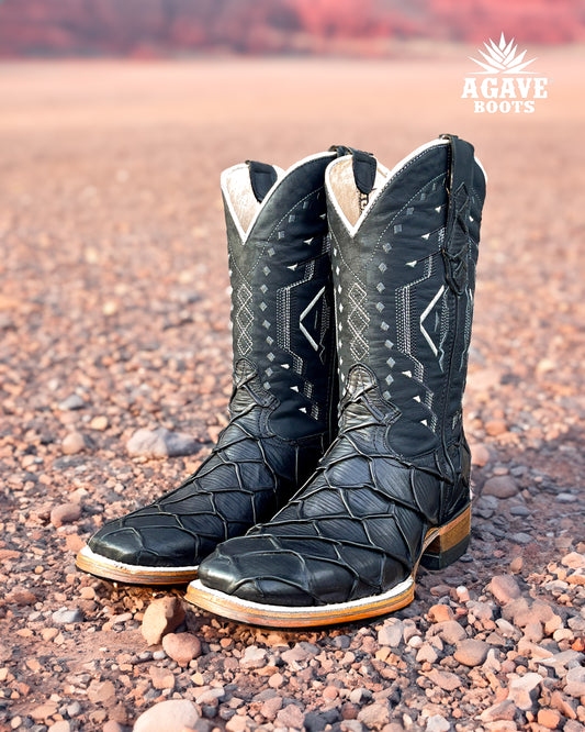 BLACK BASS | MEN SQUARE TOE WESTERN COWBOY BOOTS