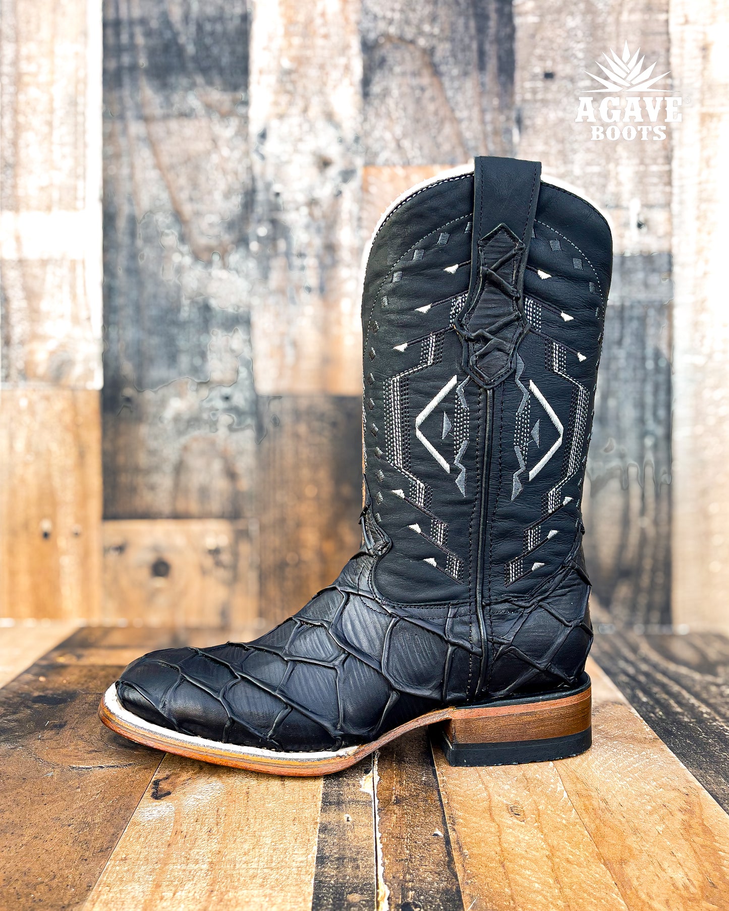 BLACK BASS | MEN SQUARE TOE WESTERN COWBOY BOOTS