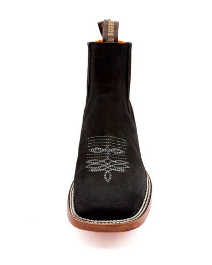 BOTIN / ANKLE BOOT / CHELSEA BOOT BLACK | MEN SQUARE TOE WESTERN BOTIN