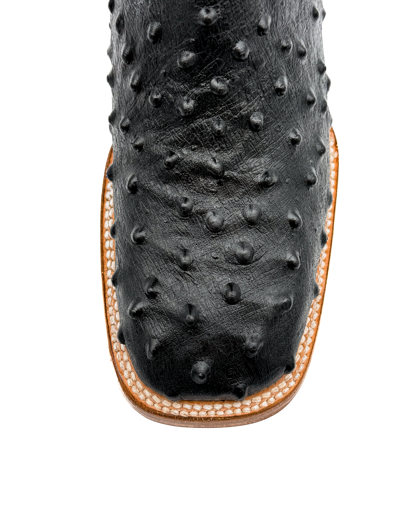 Cowboy Boot Black Ostrich