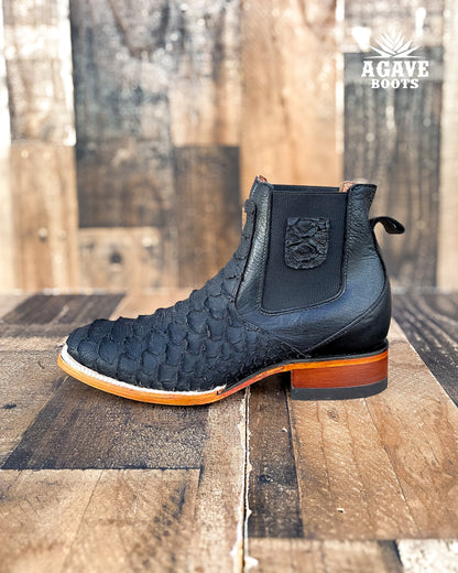 Ankle Boot Black Python