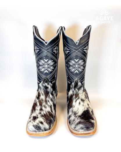 Women’s Cowhide Black Cowboy Boot