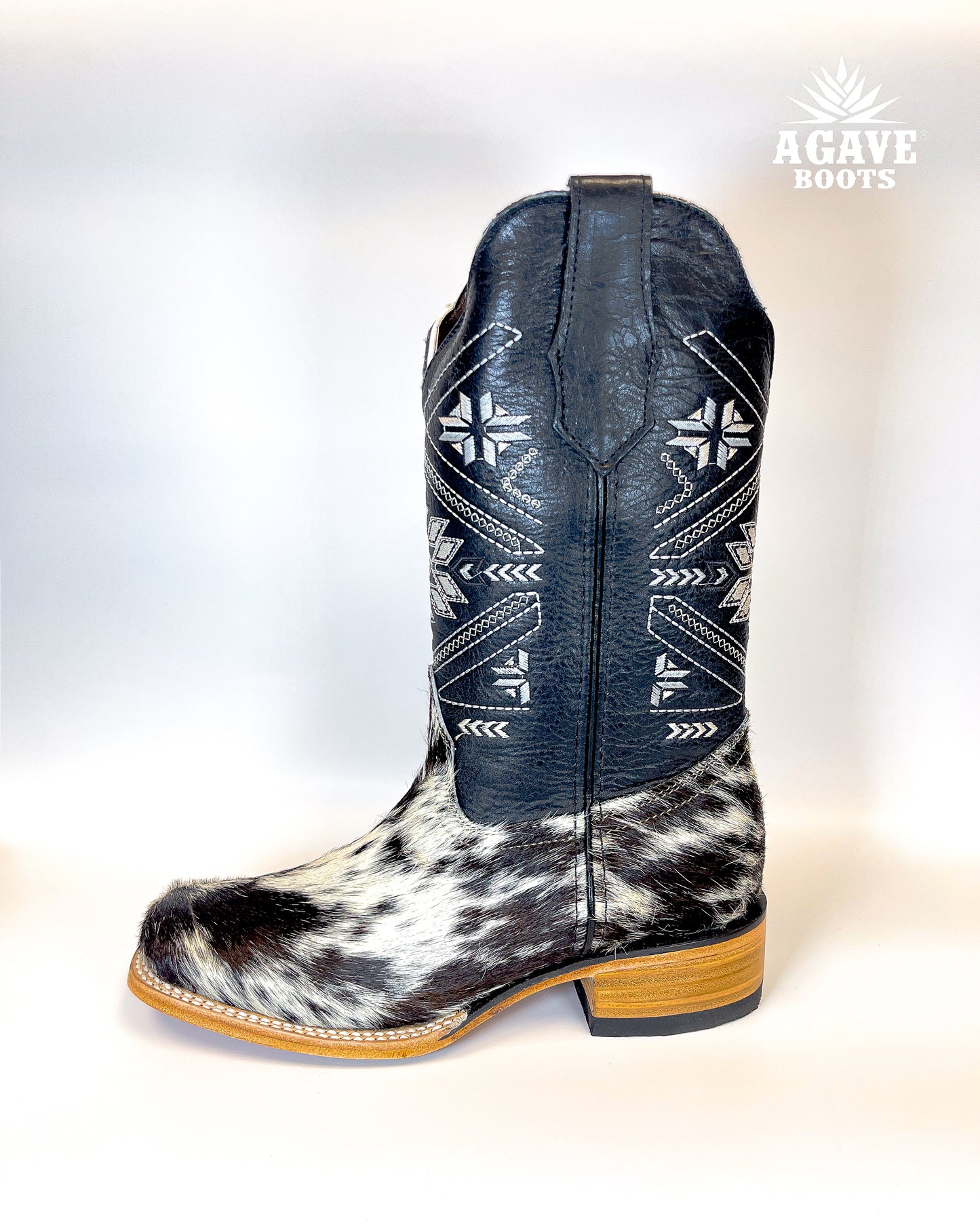 WOMEN COWHIDE BLACK | WOMEN COWBOY BOOTS