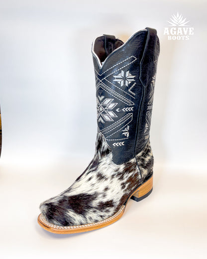 Women’s Cowhide Black Cowboy Boot