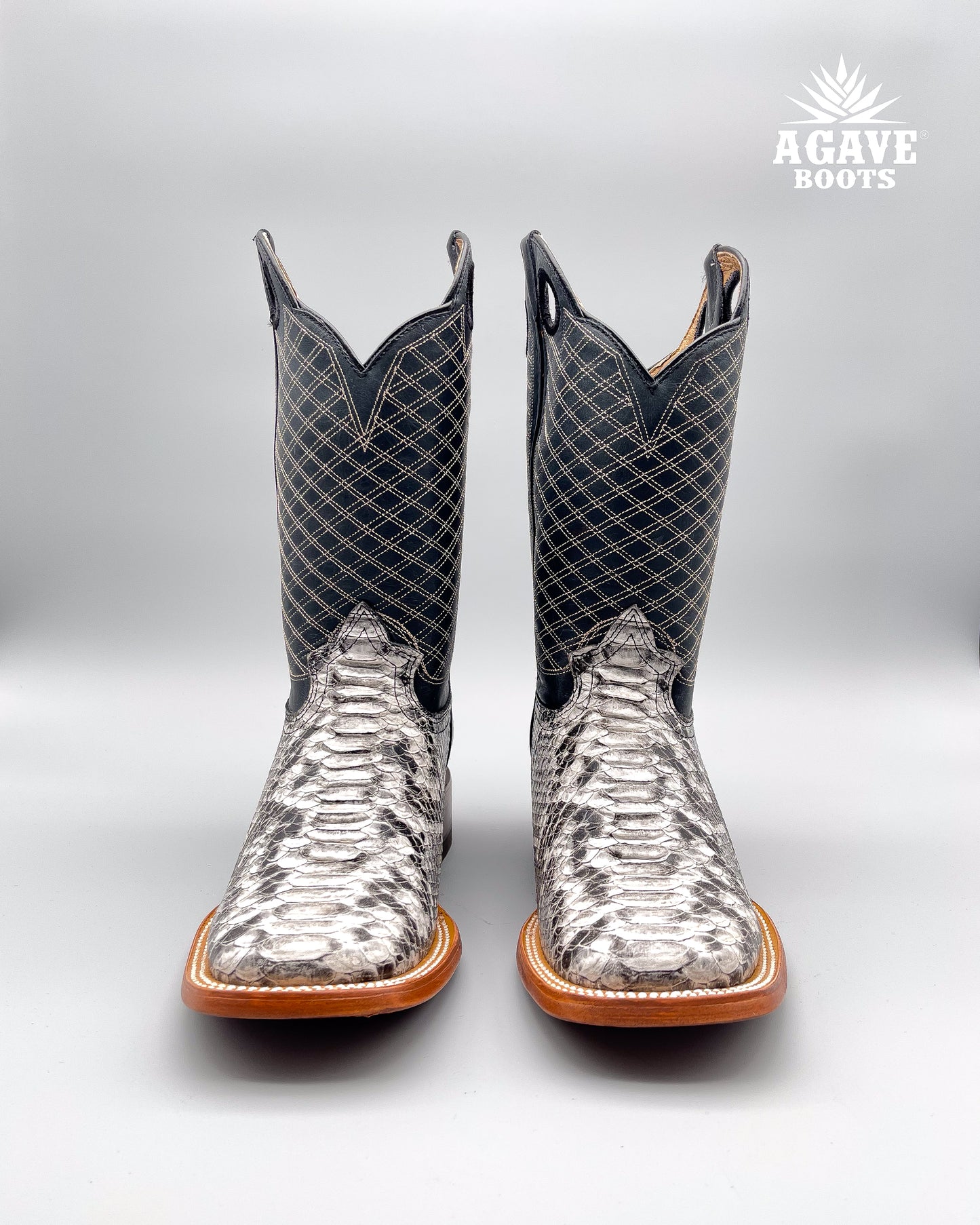 PYTHON  | MEN SQUARE TOE WESTERN COWBOY BOOTS