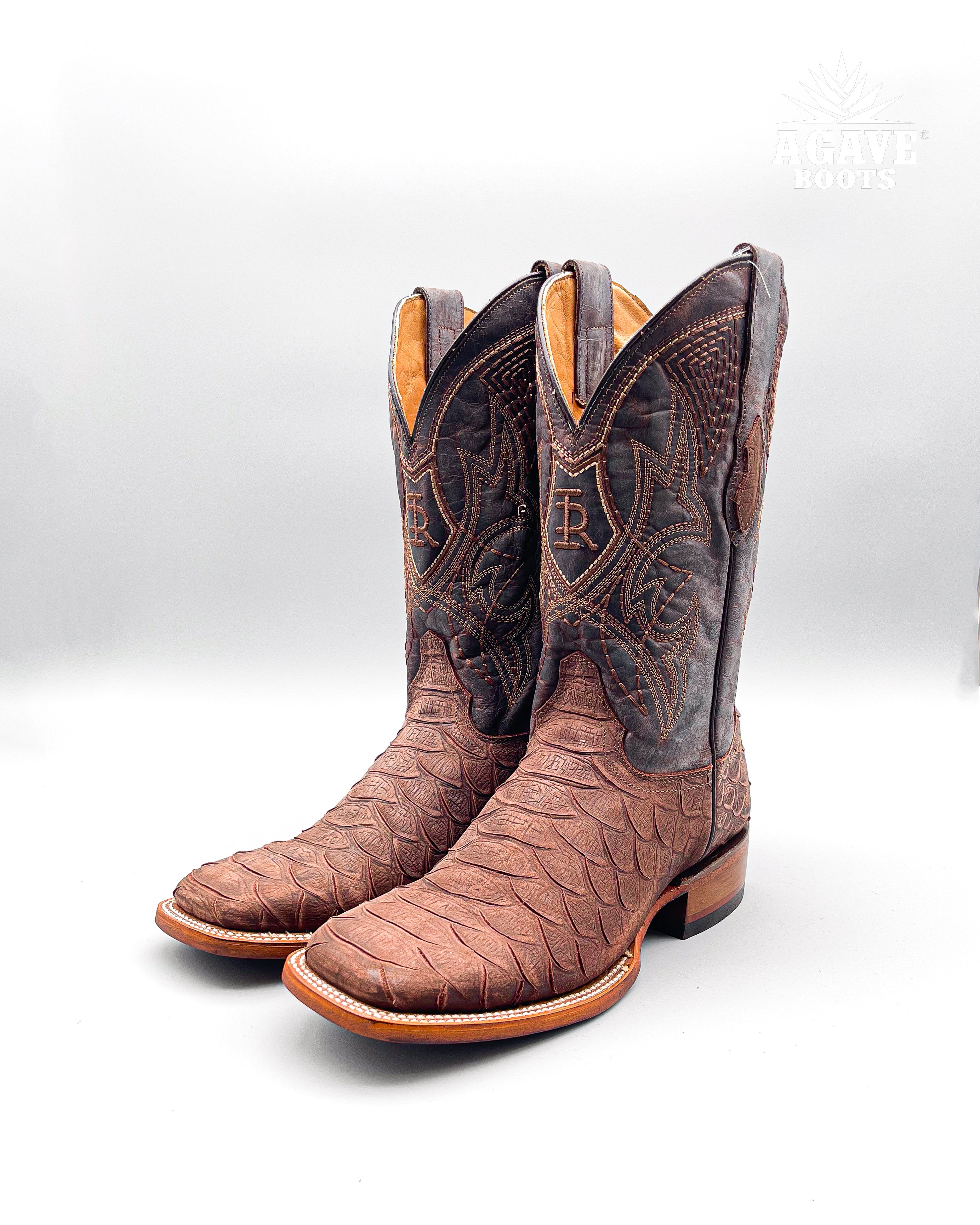 Cowboy Boot Brown Python – Agave Boots