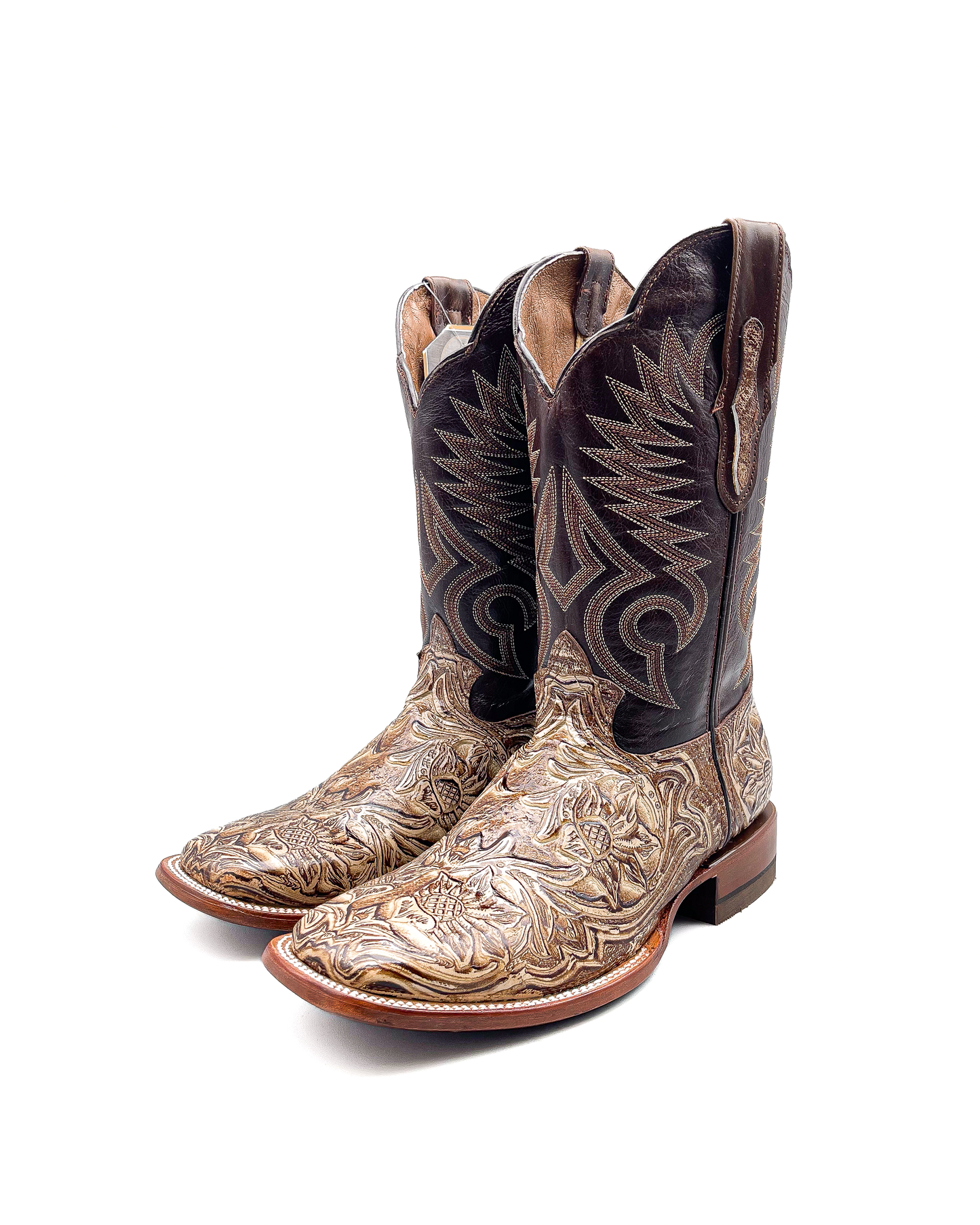 Cowboy Boot Cocoa Tooled